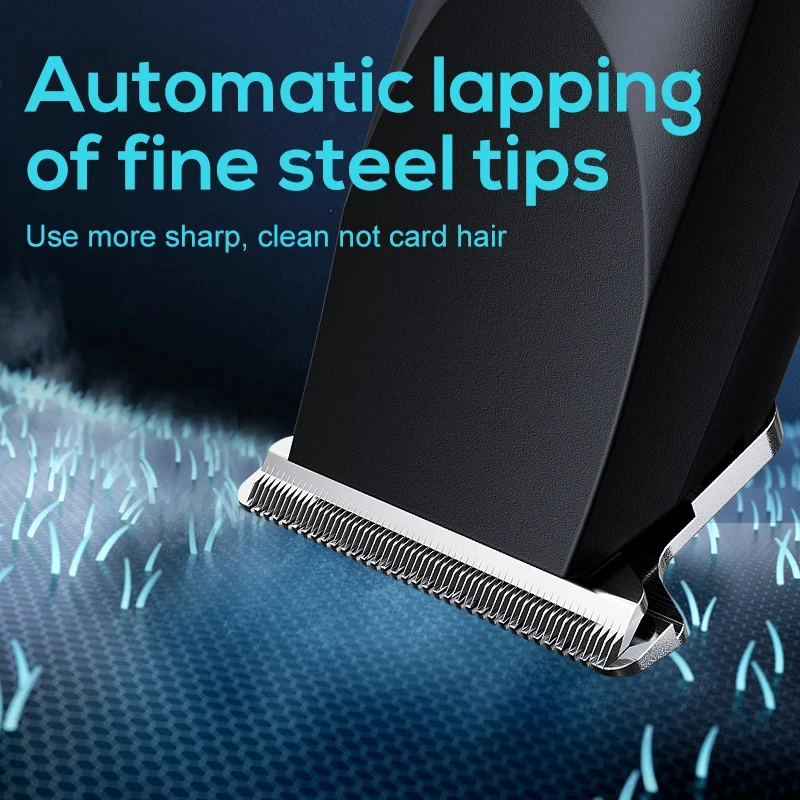 Electric Hair Clipper with Adjustable Cutter Head, USB Charging Design for Hair & Beard Trimming, Cordless Grooming Tool thumbnail 4