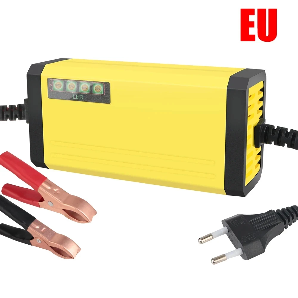 12V 2A Car Battery Charger 220V Power Puls Repair Charger Wet Dry Lead Acid Battery LED Display Moto Truck Battery Charger thumbnail 6
