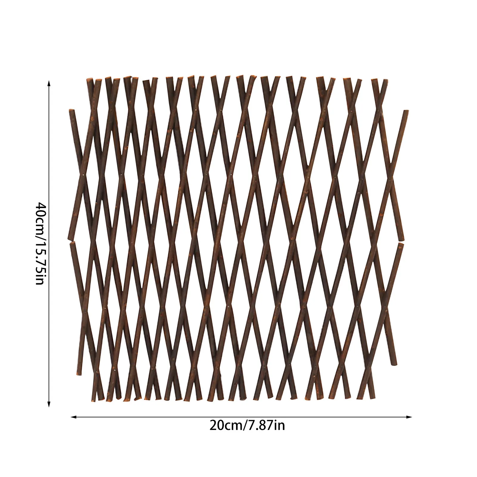 40cm Single Expandable Fence Decorative Garden Trellis Retractable Patio Barrier Outdoor Plant Support Privacy Screen Yard Fence thumbnail 6