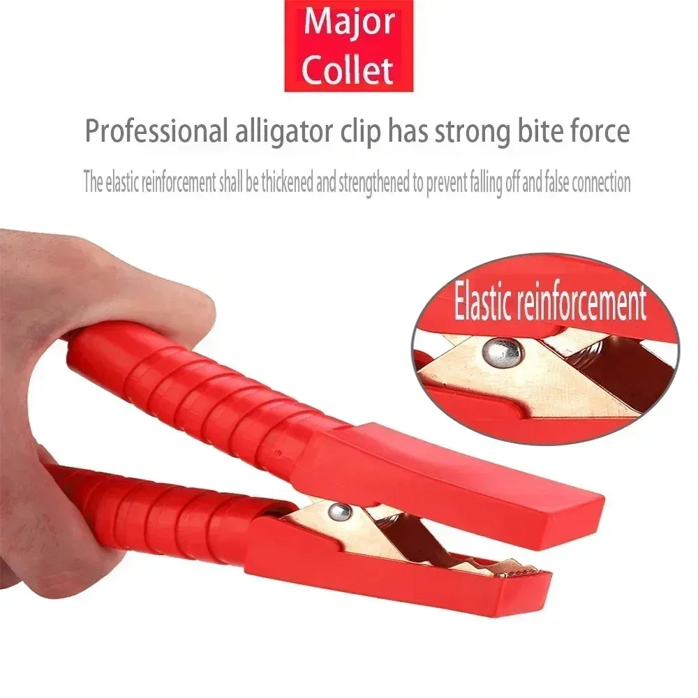 4M 2000A Heavy Duty Car Battery Booster Cables Jumper Leads Insulated Clamps Universal for SUV Truck Van Emergency Jump Starter thumbnail 4
