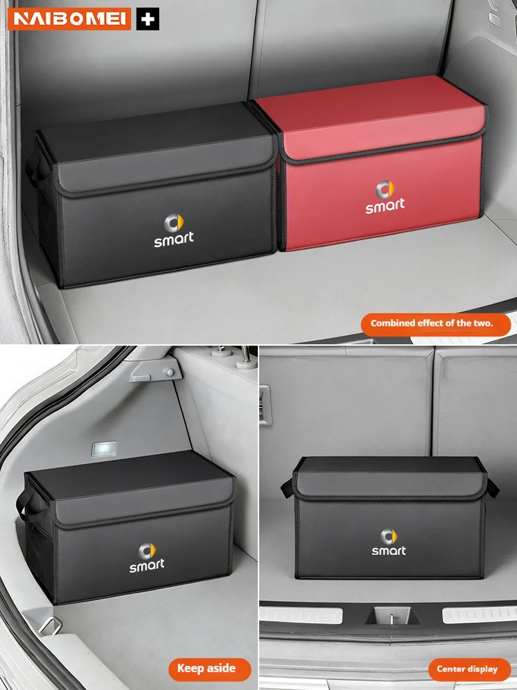 Car Trunk Foldable Storage Box Multi-Purpose Storage Organizer Bag Large-Capacity Stowing Tidying Bag For Mercedes-Benz Smart thumbnail 5