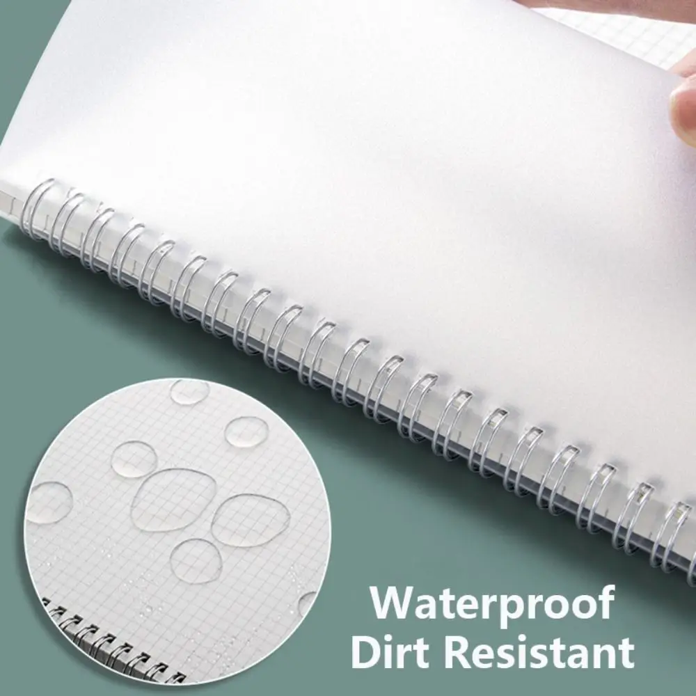 A4/A5/A6/B5 Coil Notebook Grids/Blank/Horizontal Line Flip Over Design Spiral Notepad Memo Pad School Office Supplies thumbnail 2