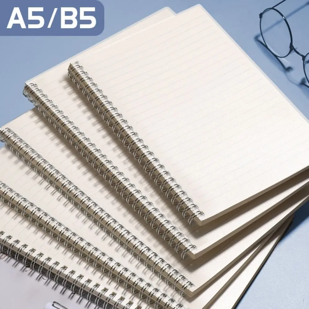 A4/A5/A6/B5 Coil Notebook Grids/Blank/Horizontal Line Flip Over Design Spiral Notepad Memo Pad School Office Supplies thumbnail 5