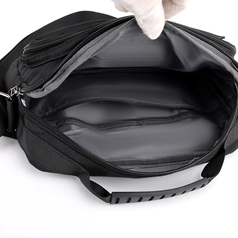 Multi-Pocket Oxford Messenger Bag for Men – Roomy Crossbody Shoulder Pack for Office Travel & Everyday Carry thumbnail 5