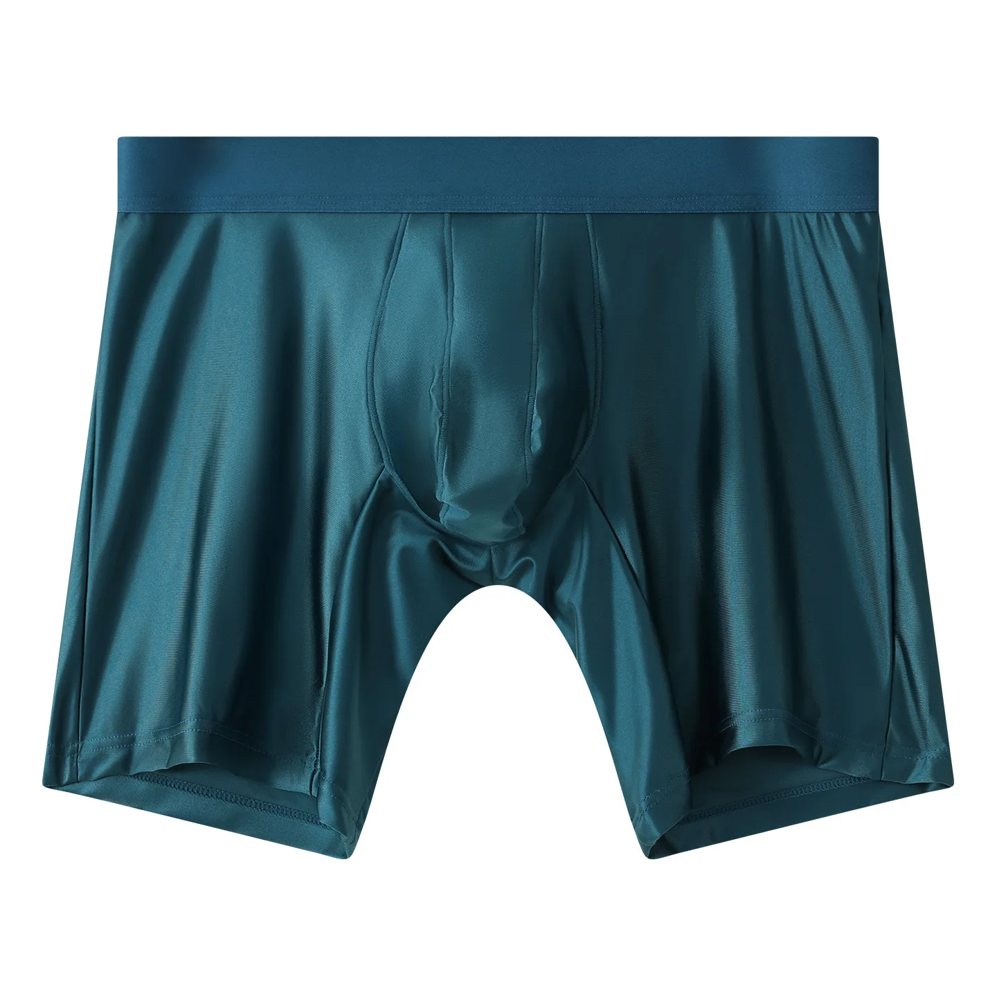 Mens Underwear Boxers Solid U Pouch Panties For Man Extended Leg Boxer Shorts Homme Middle Waist Sports Underpants Male  M-XXL thumbnail 3