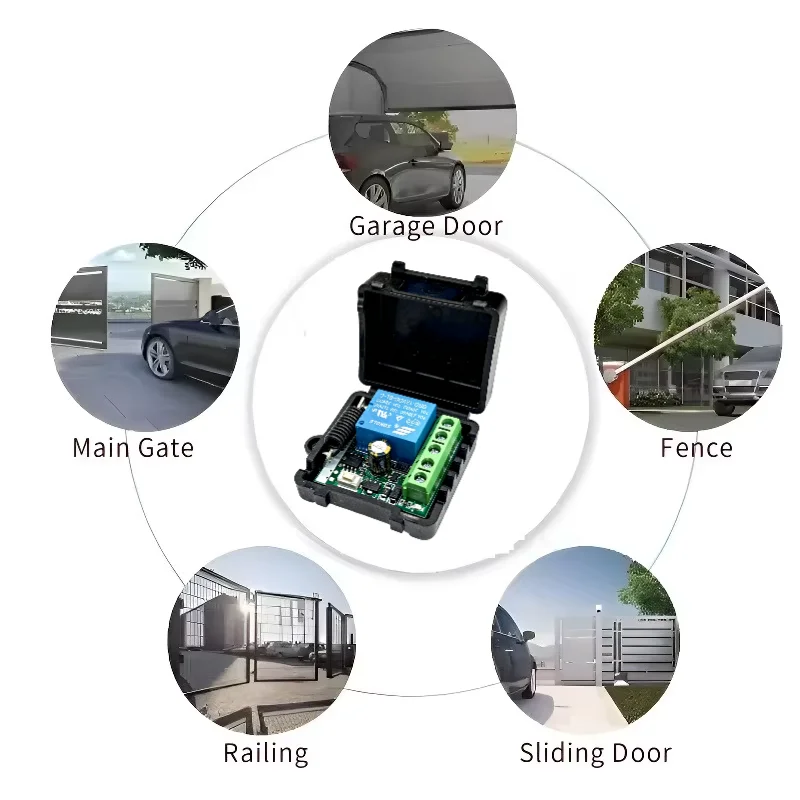 433Mhz Remote Control Wireless Switch DC 12V 1CH RF 10A Relay Receiver and 2CH Transmitter For Door Electromagnetic Lock thumbnail 4