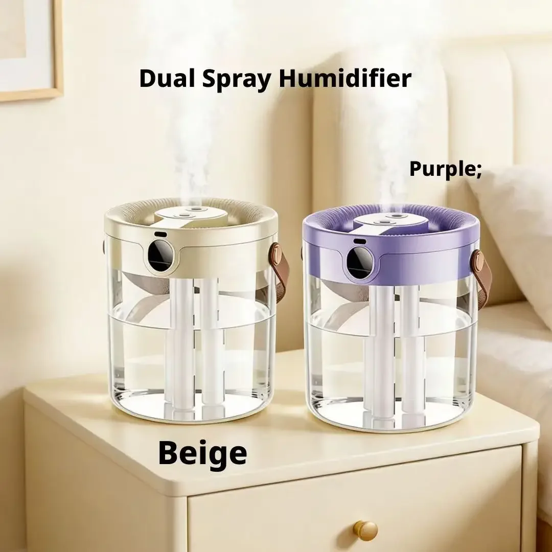 Triple Spray Humidifier Quiet Large Mist Volume Large Capacity For Bedroom Living Room Office Home Safe For Pregnant Women Baby thumbnail 3