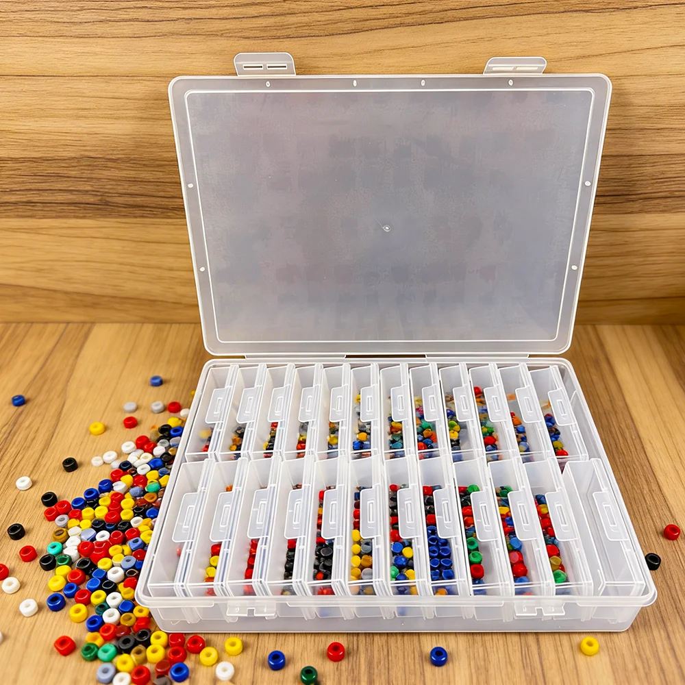 4/5/12/24 Grids DIY Diamond Painting Storage Box, Nail Art Jewelry Rhinestone Storage Container, Multifunctional Storage Box thumbnail 3