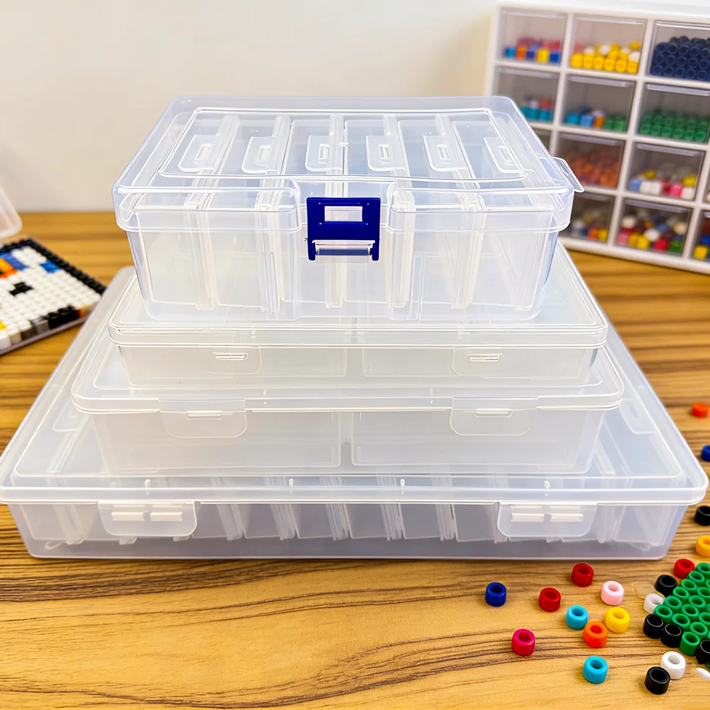 4/5/12/24 Grids DIY Diamond Painting Storage Box, Nail Art Jewelry Rhinestone Storage Container, Multifunctional Storage Box thumbnail 4