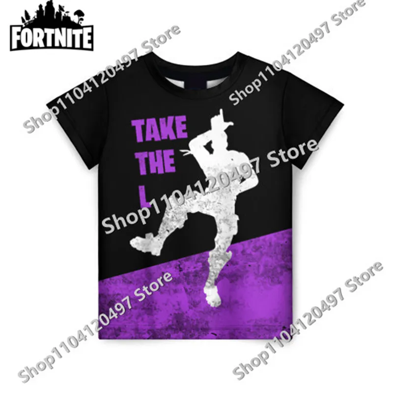 New Summer 3D Printing Game Mascot Fortnite T Shirt for Men Kid Fashion Funny Short Sleeves Vintage Clothing Tee Shirts thumbnail 4