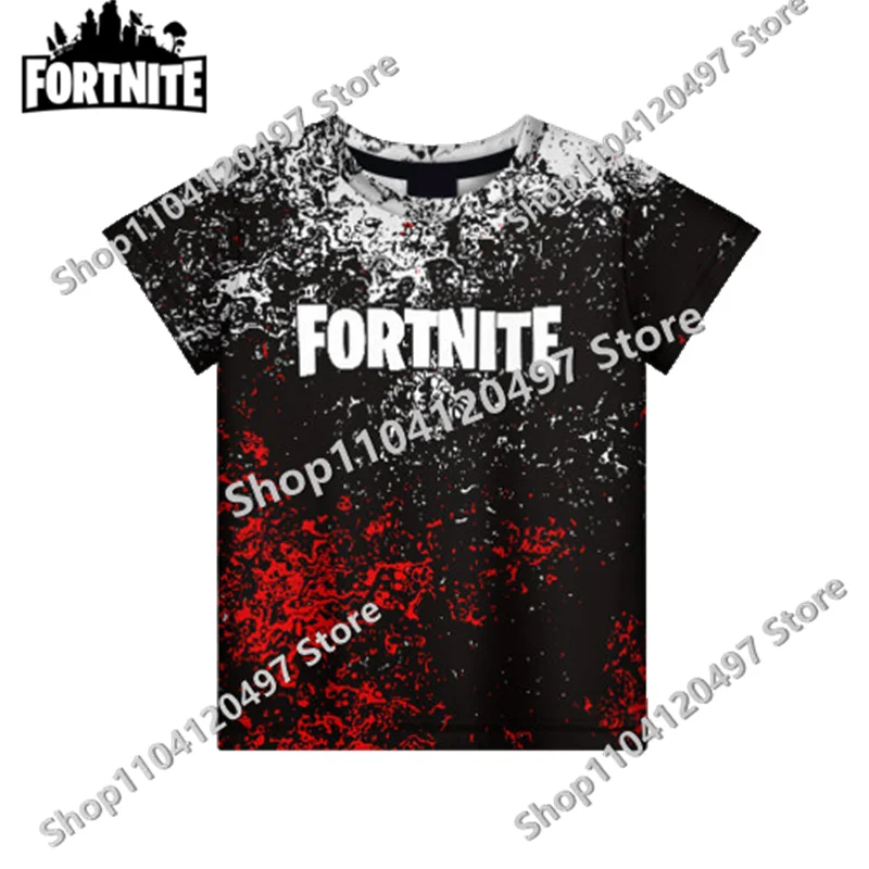 New Summer 3D Printing Game Mascot Fortnite T Shirt for Men Kid Fashion Funny Short Sleeves Vintage Clothing Tee Shirts thumbnail 3