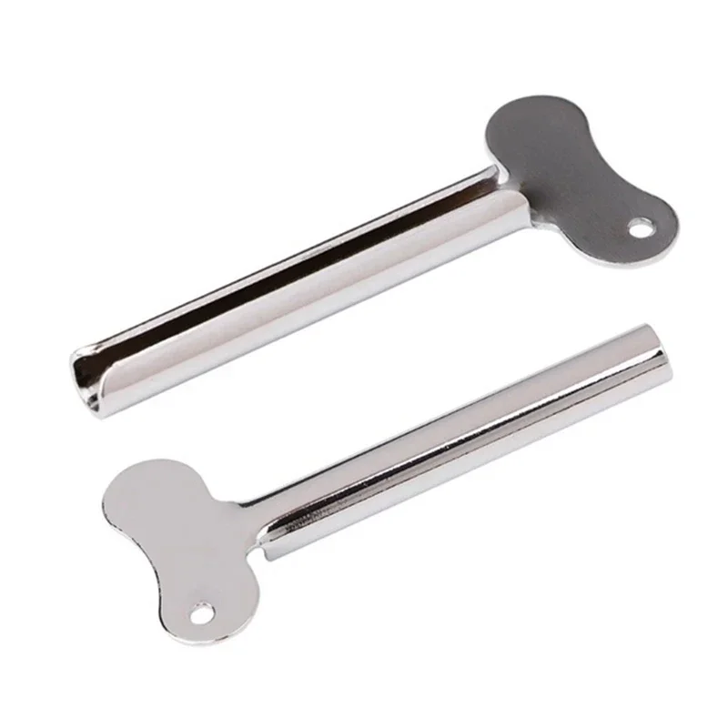 5pcs Stainless Steel Toothpaste Squeezer Facial Cleanser Toothpaste Dispenser Squeezer Tube Tools Metal Bathroom Accessories thumbnail 3