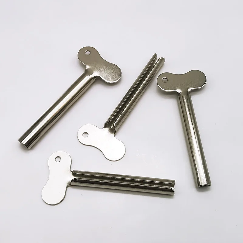 5pcs Stainless Steel Toothpaste Squeezer Facial Cleanser Toothpaste Dispenser Squeezer Tube Tools Metal Bathroom Accessories thumbnail 5