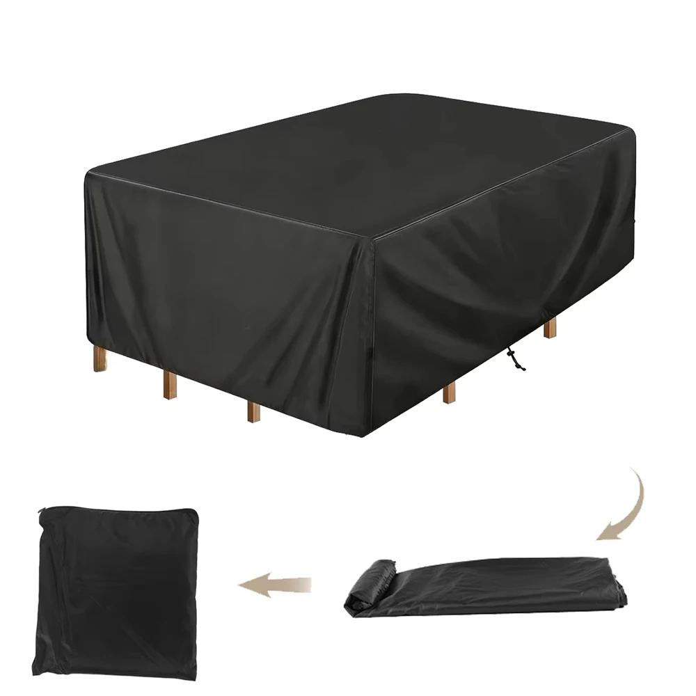 218 Sizes of Patio Furniture Covers, Table and Chair Covers, Waterproof, Dustproof, UV-proof 210D Oxford Cloth Protective Cover thumbnail 5