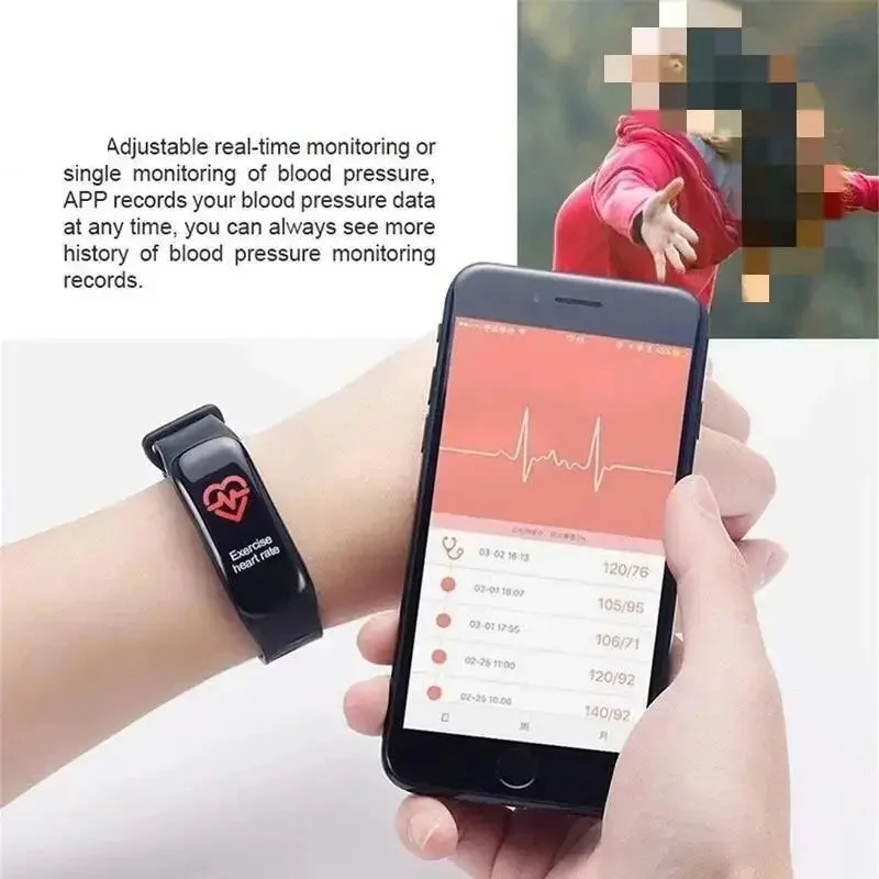 Lenovo Smart Watch C1 Plus Bluetooth Step Counting Sports Bracelet Fitness Tracker Heart Rate Blood Pressure Sleep Men Women thumbnail 4