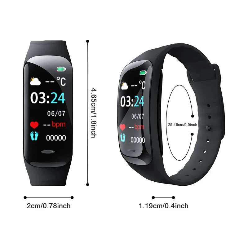 Lenovo Smart Watch C1 Plus Bluetooth Step Counting Sports Bracelet Fitness Tracker Heart Rate Blood Pressure Sleep Men Women thumbnail 6