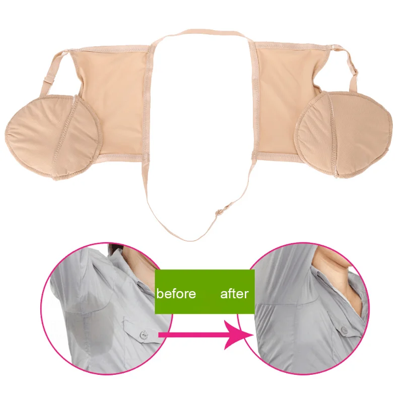 1PC Reusable Washable Deodorant Armpit Absorbent Sweat Pad Sweat Perspiration Pad Reusable Shield Underarm Guards Dress Clothing thumbnail 2
