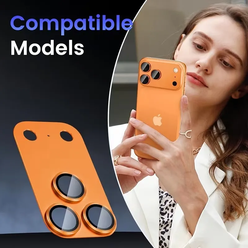 1PC Matte Protective Film For iPhone 17 Pro Max iPhone 17 Pro 17 Full Coverage Ultra-Thin Camera Lens Protector Drop Metal Frame thumbnail 4