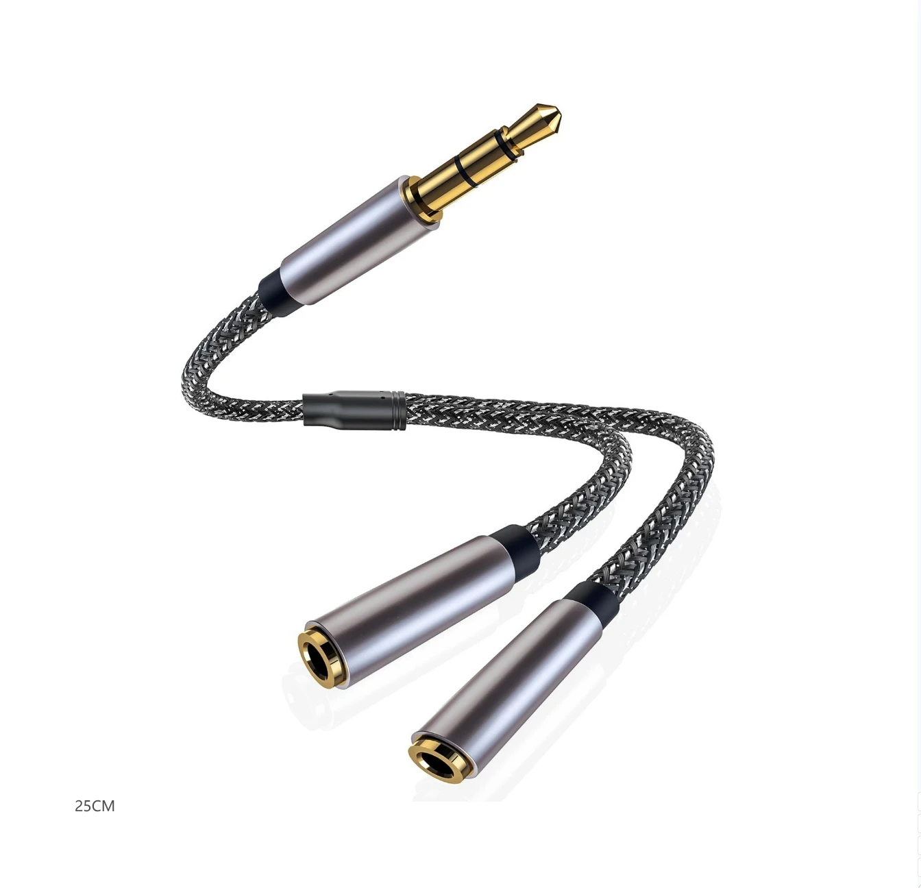 Y Splitter 3.5mm Audio Cable 1 Male To 2 Female Extension Cable for Earphone Headset Headphone MP3 MP4 Stereo Plug Adapter Jack thumbnail 6