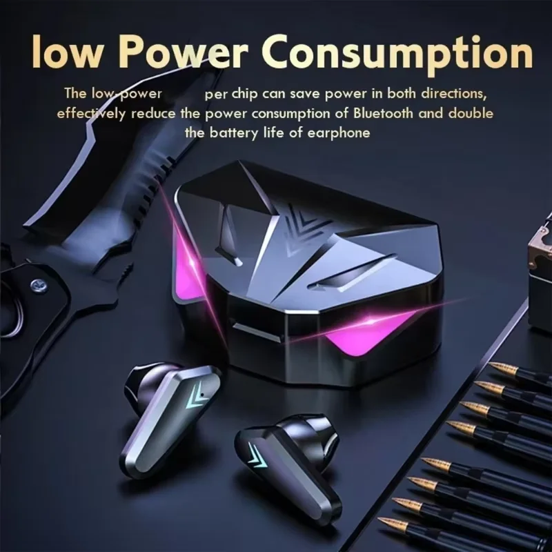2026 NEW X15 TWS Bluetooth Wireless Earphones V5.1 - In-Ear Sports Headset with Low Latency & HiFi Sound for Gaming thumbnail 2