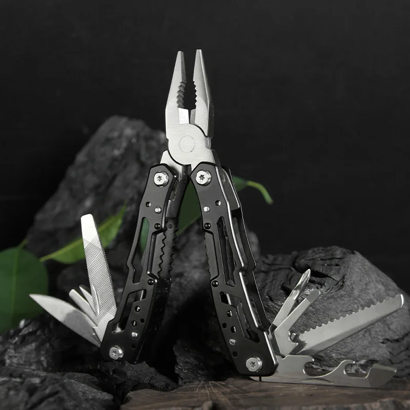Multitool Pliers with Folding Blades Camping Survival Gear for Hiking Fishing and Emergency Convenient Hand Tools thumbnail 3