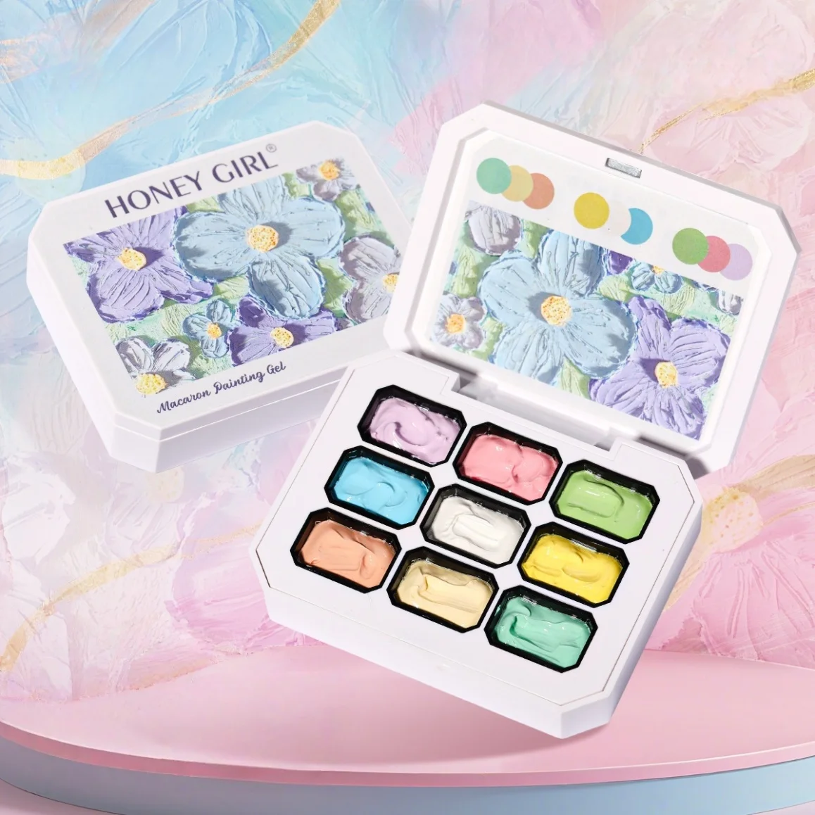 9-color Macaron series oil painting solid nail polish, nail art gel, bright color, high saturation cream texture thumbnail 5