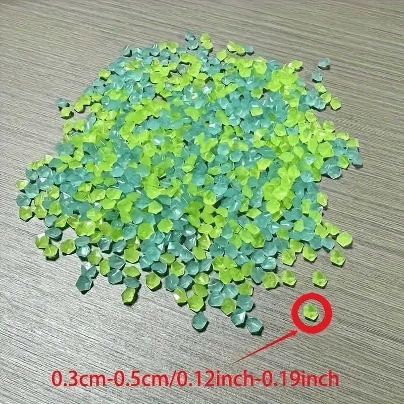 3000 PCS/Bag Luminous Garden Decoration Sand Used Garden Party Fish Tank Decoration Mini Reusable Outdoor Scenery Accessories thumbnail 5