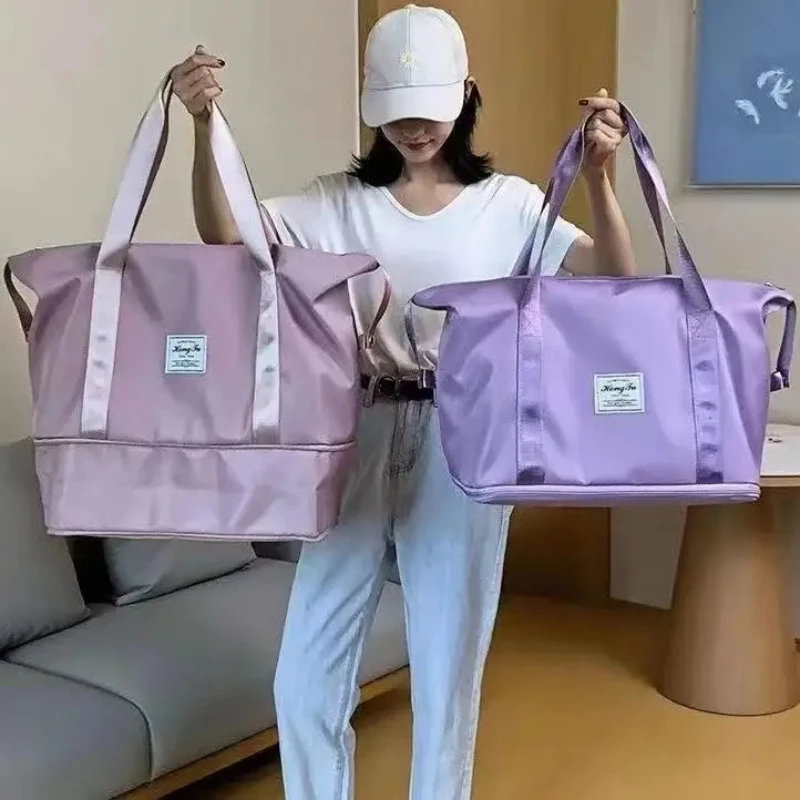Large Capacity Waterproof Travel Bag Universal Folding Dry Wet Separation Fitness Handbag for Luggage