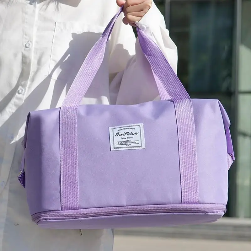 Large Capacity Waterproof Travel Bag Universal Folding Dry Wet Separation Fitness Handbag for Luggage thumbnail 4