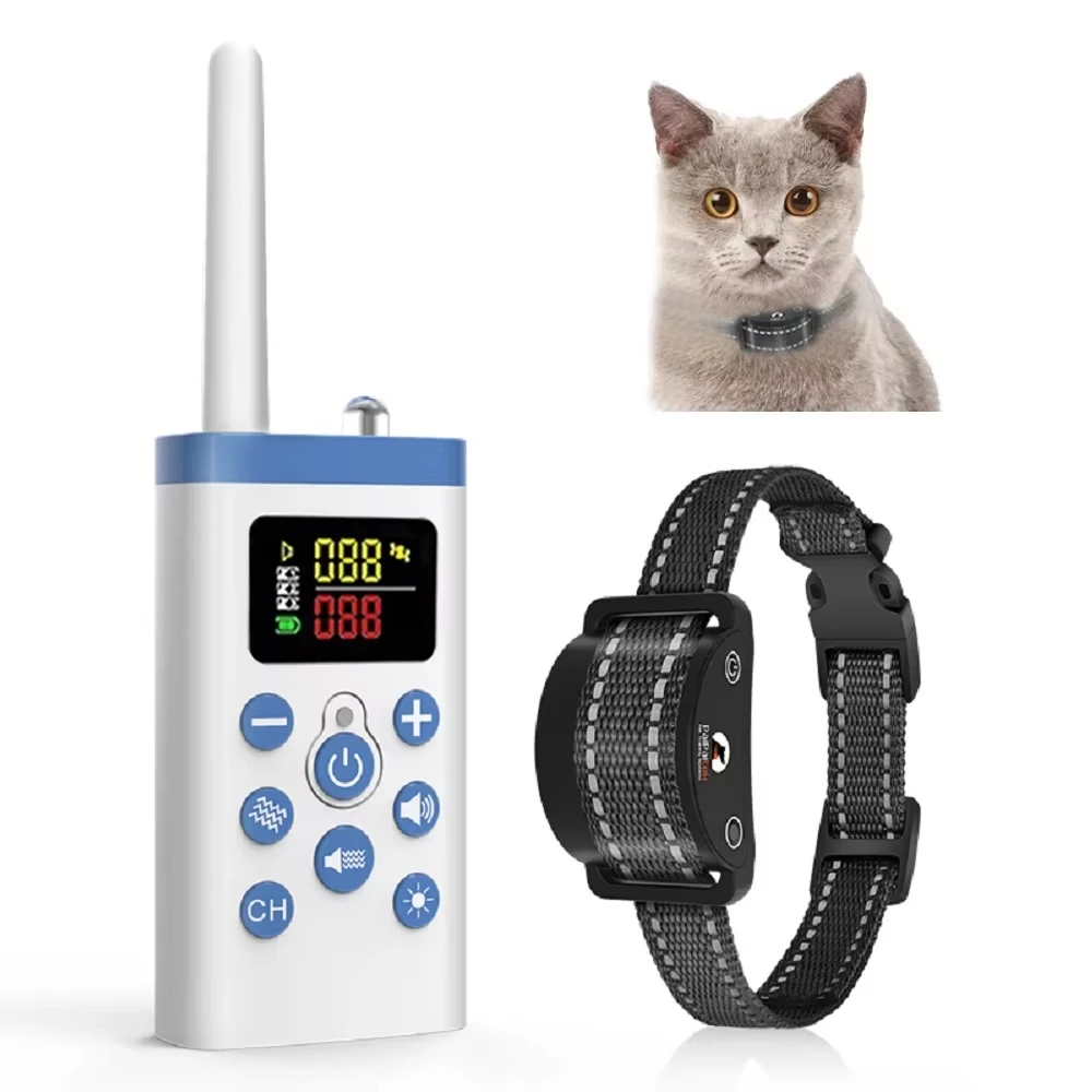 Cat No Shock Collar with Remote,Cat Training Collar,Cat Stop Meowing Collar, Remote Control/Automatic Anti-Meow for Cats thumbnail 6