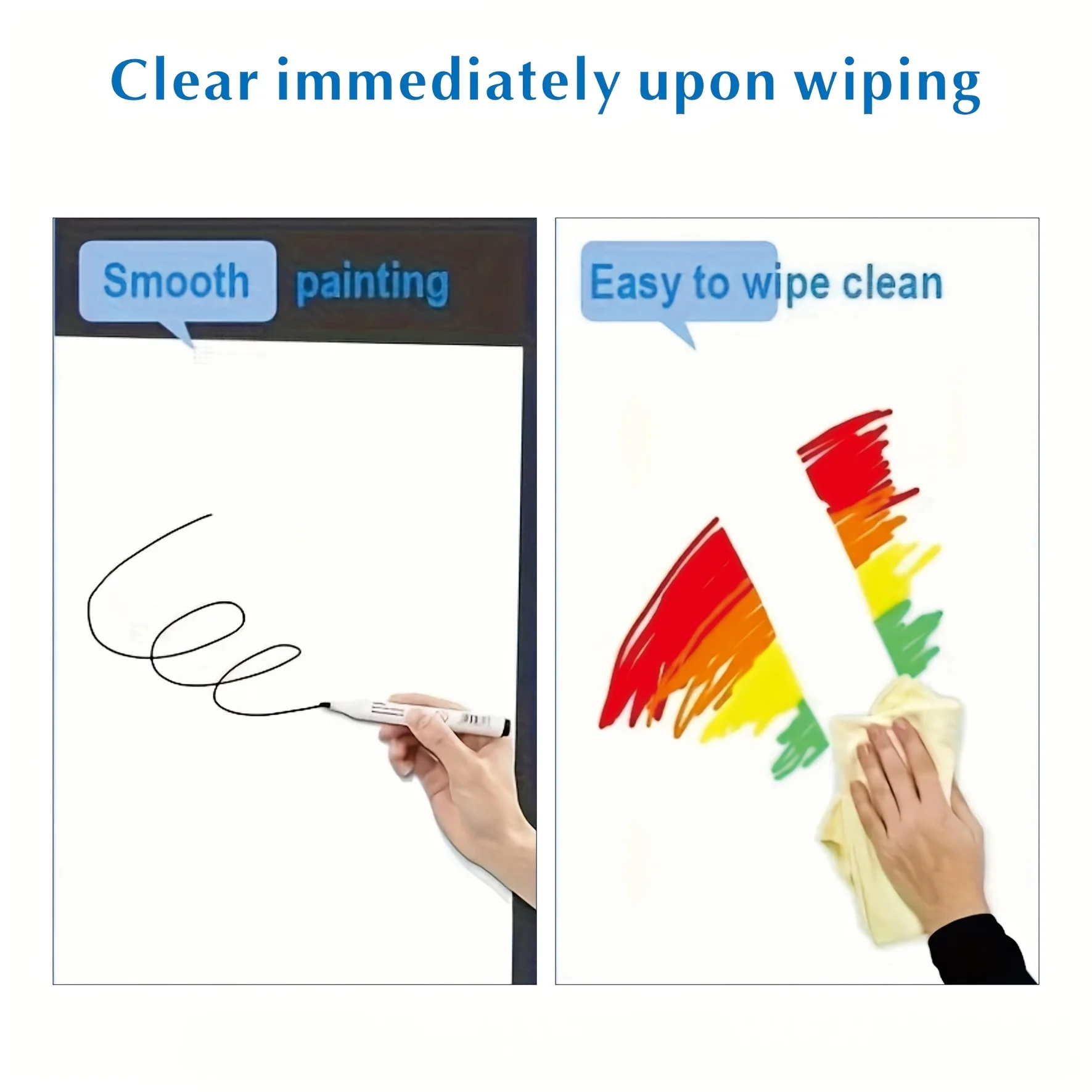 Erasable Magnetic Whiteboard Sticker, Self-adhesive Wall Whiteboard, Suitable for Back-to-school Season, Classroom Office Use thumbnail 5