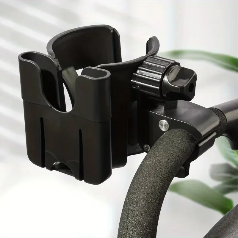 Stroller Pushchair Two-in-One Cup Holder Baby Gear Mobile Phone Holder Kids Water Cup Milk Tea Stand Accessories thumbnail 2