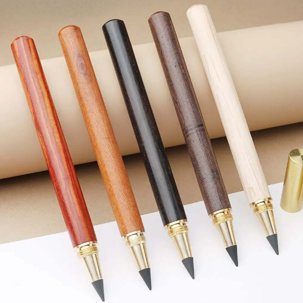 Durable Wooden Pencil No Ink Non-Sharpening Eternal Pencil Infinity Pencils Stationery thumbnail 4