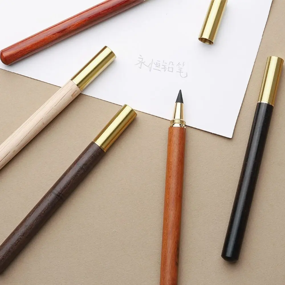 Durable Wooden Pencil No Ink Non-Sharpening Eternal Pencil Infinity Pencils Stationery thumbnail 3