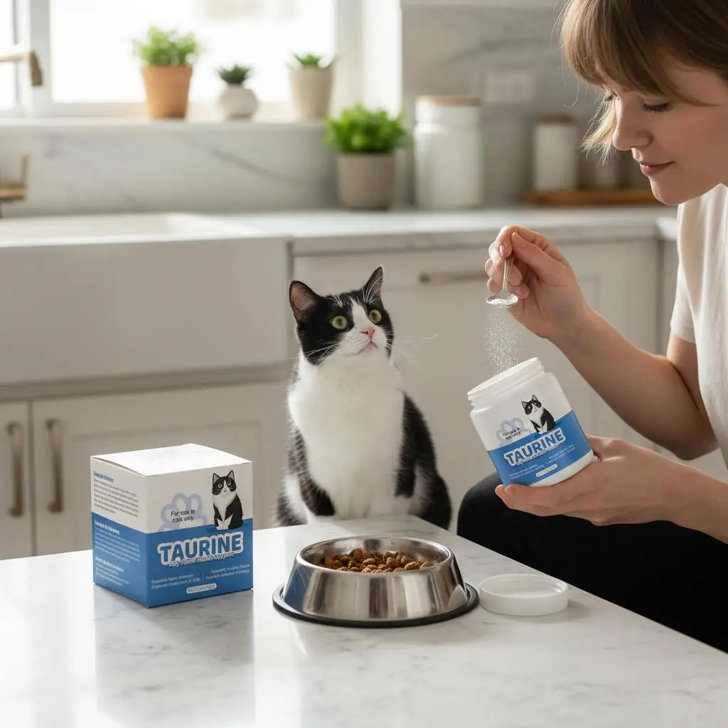 Essential Amino Acid For Cats Taurine Supplement Powder Supports Immune Wellness And Cardiac Function Feline Health Care 200g