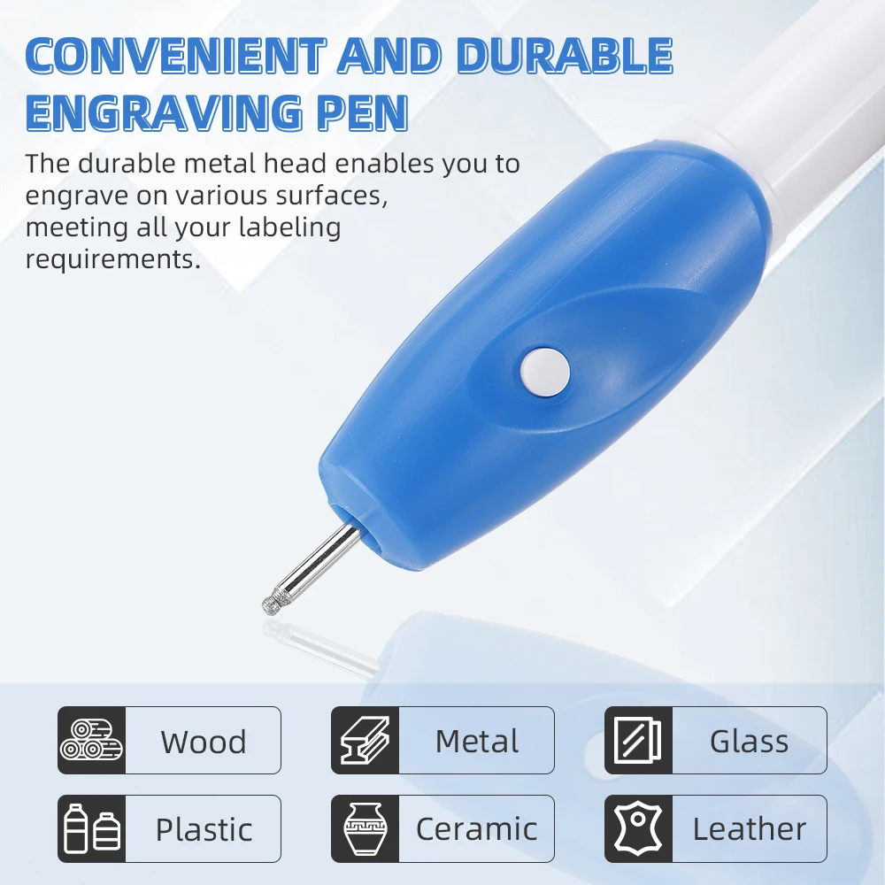 Cordless Mini Electric Engraving Pen for Artists & DIYers - Diamond Tip Etching Tool for Engraving, Sporting Goods & Glass Gifts thumbnail 2