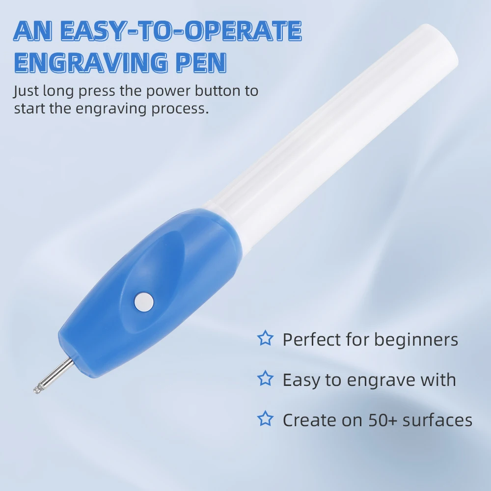 Cordless Mini Electric Engraving Pen for Artists & DIYers - Diamond Tip Etching Tool for Engraving, Sporting Goods & Glass Gifts thumbnail 3