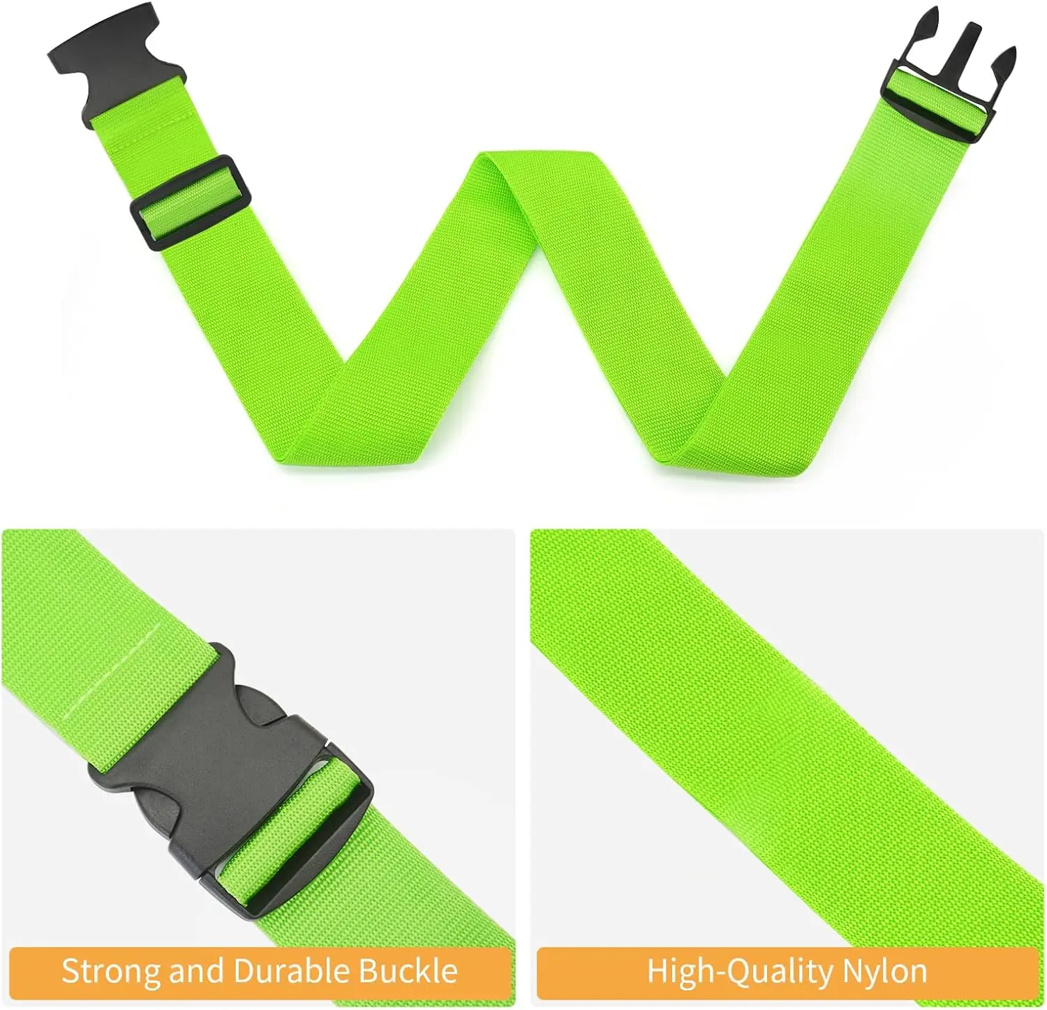 4 Pack Luggage Strap Suitcase Belts Elastic Telescopic Travel Bag Belt for Suitcase Fixed Belt Travel Buckle Strap Baggage Belts thumbnail 6