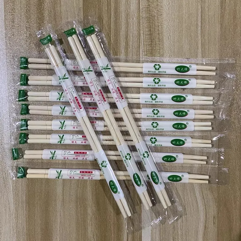 50pcs/set Disposable Wooden Tableware Chopsticks Spoon Fork Household Festival Party Tableware Outdoor Portable Kitchen Tool TMZ thumbnail 3