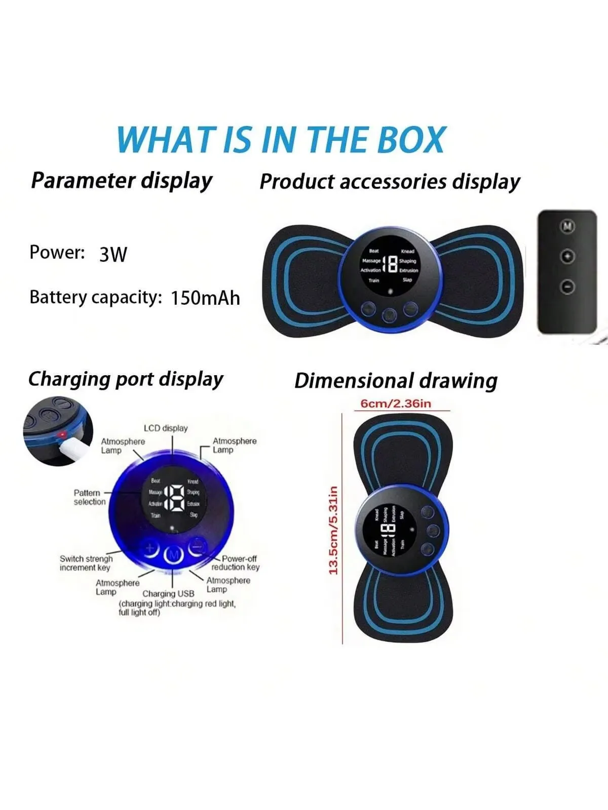 2026Intelligent Mini Electric Neck Massager Charging Portable Shoulder and Neck Neck Massage Patch with Multiple Adjustable thumbnail 2