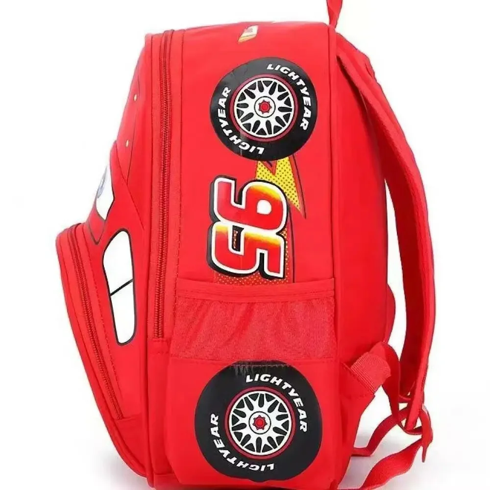 Lightning McQueen car-shaped pattern splash-proof lightweight backpack for kids and boys thumbnail 5