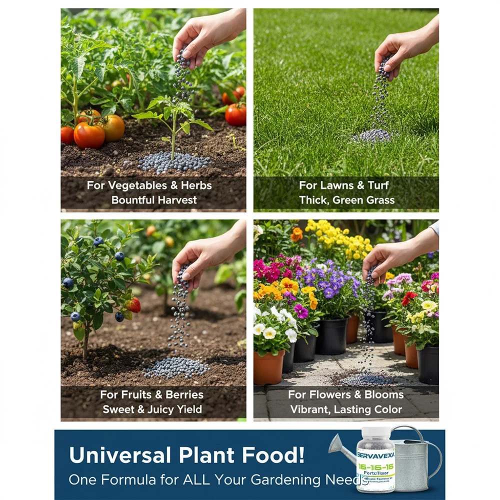 SERVAVEXA All Purpose 15-15-15 NPK Fertilizer - Complete Balanced Granular Plant Food for Vegetables, Houseplants & Shrubs thumbnail 3