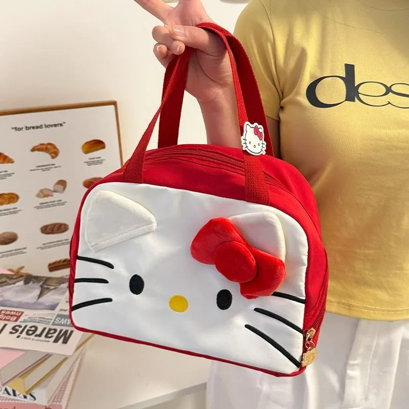 Hello Kitty Lunch Bag Thick Insulation Large Capacity Portable Cute Cartoon Character Thermal Cooler for Women Girls Gift thumbnail 5