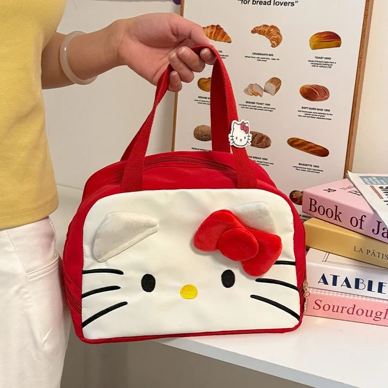 Hello Kitty Lunch Bag Thick Insulation Large Capacity Portable Cute Cartoon Character Thermal Cooler for Women Girls Gift thumbnail 4