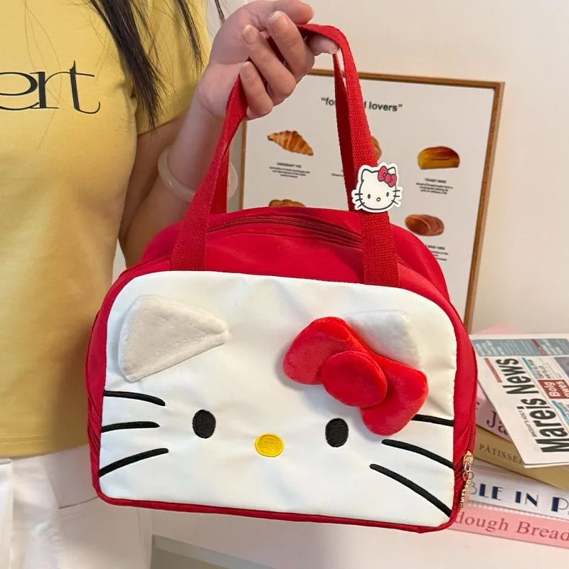 Hello Kitty Lunch Bag Thick Insulation Large Capacity Portable Cute Cartoon Character Thermal Cooler for Women Girls Gift thumbnail 6