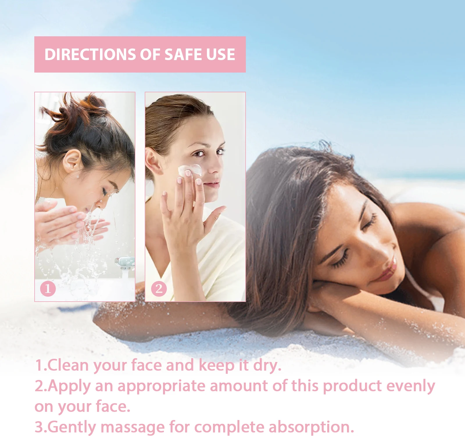 Sunscreen Body Face Cream SPF 50+ UV Protective Lightweight Facial Cream Sun Block Oil Control Moisturizing Skin Care Lotion thumbnail 2