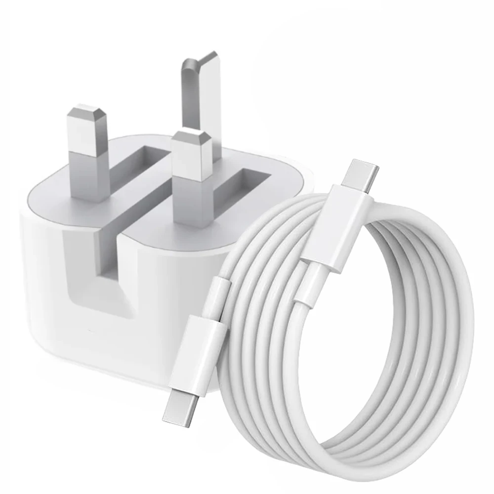 UK USB C Charger For iPhone16 15/Huawei/Samsung QC3.0 Quick Charge PD 20W Type C Fast Charging Travel Wall Charger Power Adapter