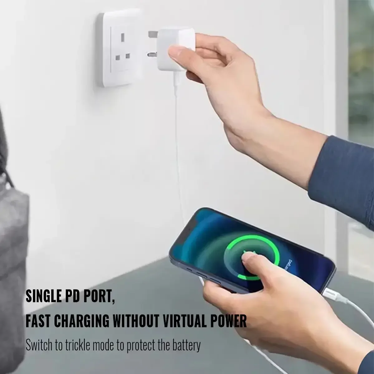 UK USB C Charger For iPhone16 15/Huawei/Samsung QC3.0 Quick Charge PD 20W Type C Fast Charging Travel Wall Charger Power Adapter thumbnail 2