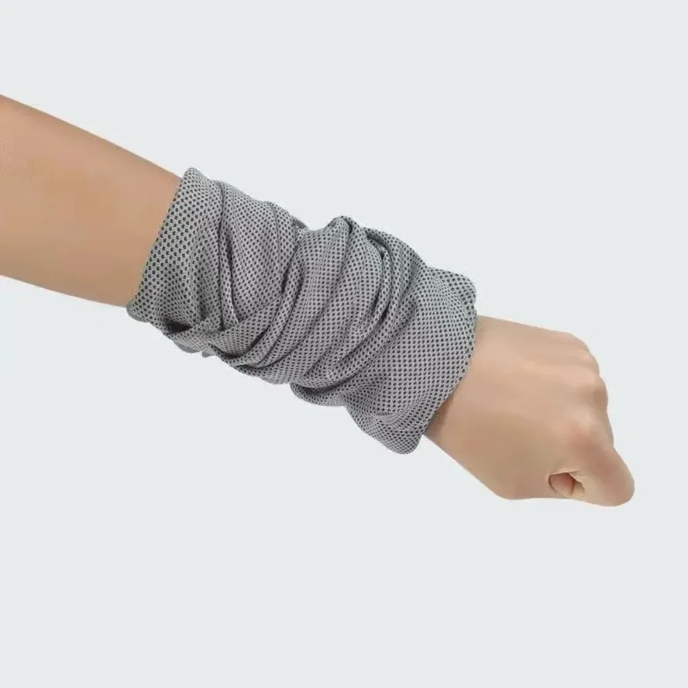 Portable Outdoor Sport Ice Towel Sweat Absorption Wrist Protector Quick-drying Cooling Wristband for Fitness Camping Running thumbnail 5