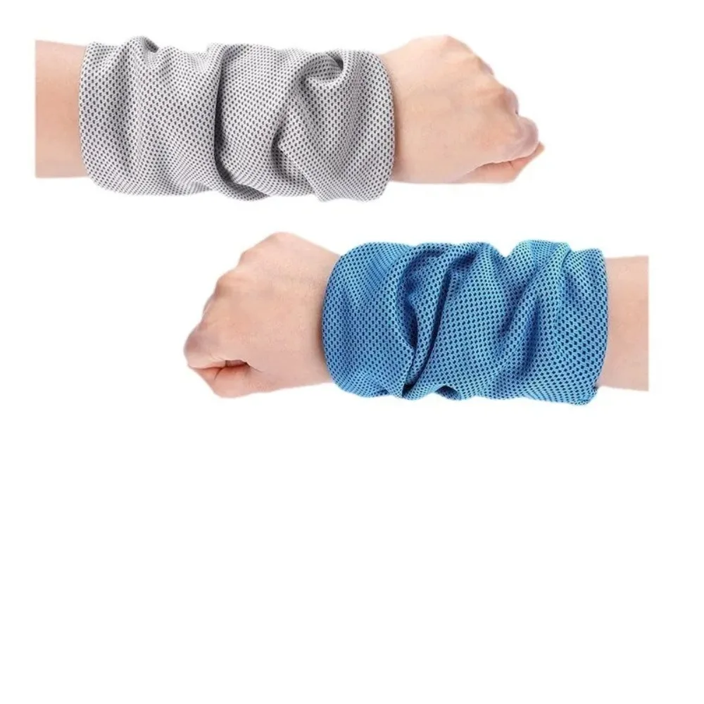 Portable Outdoor Sport Ice Towel Sweat Absorption Wrist Protector Quick-drying Cooling Wristband for Fitness Camping Running thumbnail 3